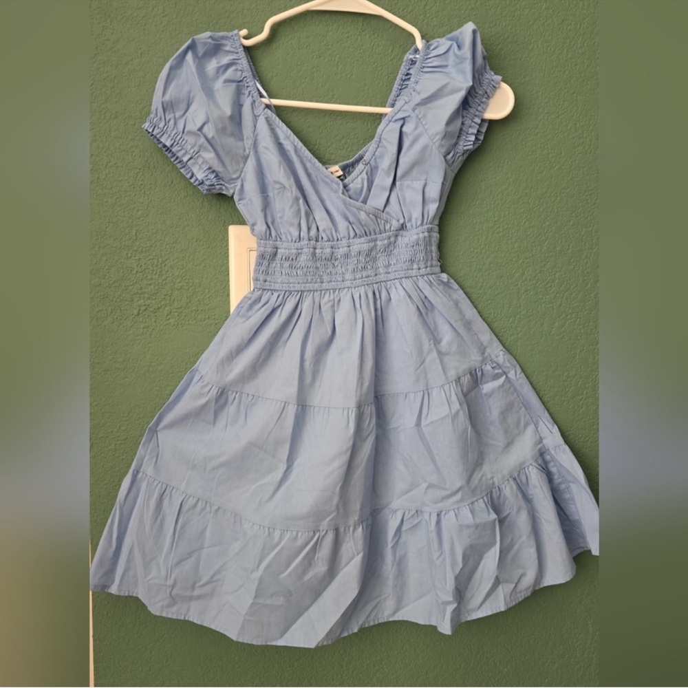 Hollister Rare Find Light Blue Babydoll Dress